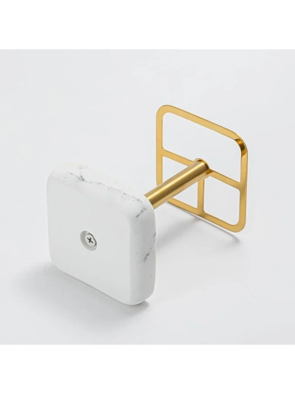 Stylish Gold Toothbrush Holder - Space-Saving Bathroom Organizer with Storage